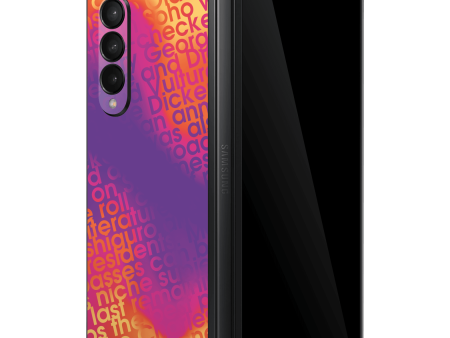 Samsung Galaxy Z FOLD 3 SIGNATURE Inferno Swirl Skin Online Sale