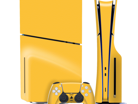 PS5 Slim (DISC Edition) LUXURIA Tuscany Yellow Textured Skin on Sale