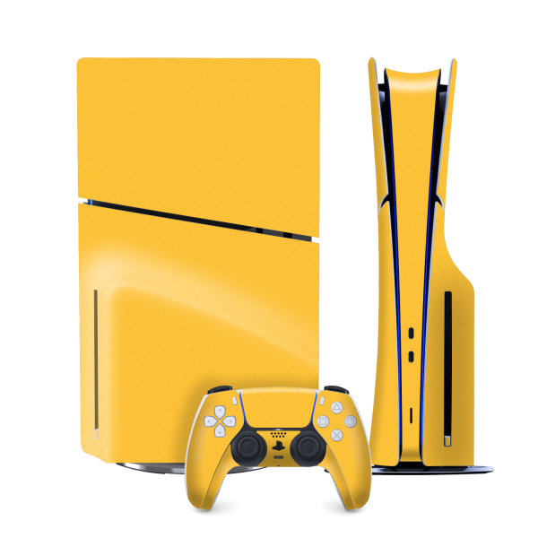 PS5 Slim (DISC Edition) LUXURIA Tuscany Yellow Textured Skin on Sale