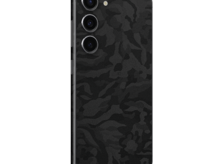 Samsung Galaxy S23+ PLUS LUXURIA 3D TEXTURED BLACK CAMO Skin Online now