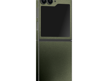 Samsung Z Flip 6 Military Green Metallic Skin Cheap