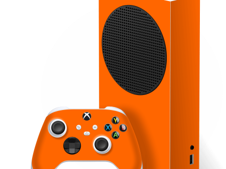 Xbox SERIES S GLOSSY Orange Skin Cheap