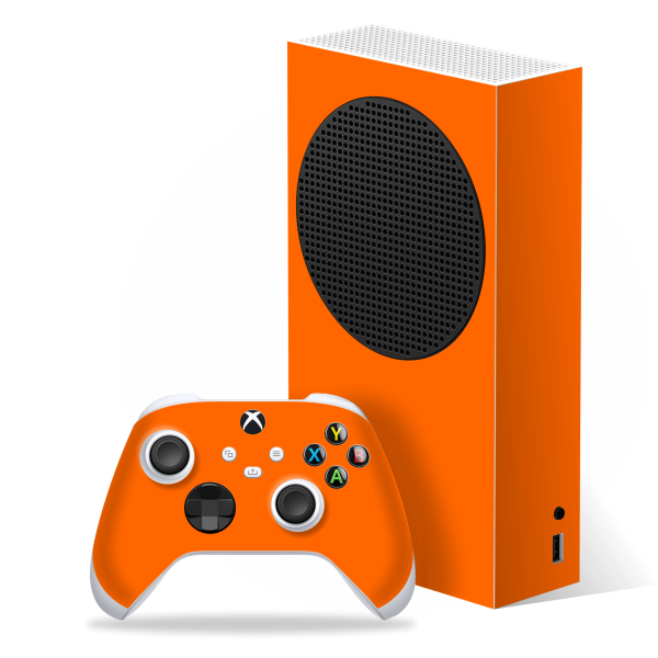 Xbox SERIES S GLOSSY Orange Skin Cheap