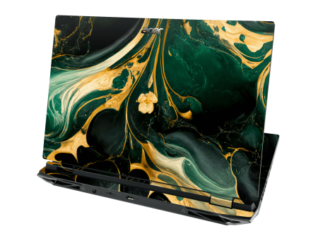 Acer NITRO 5 (17-inch) SIGNATURE AGATE GEODE Royal Green-Gold Skin For Cheap