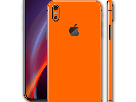 iPhone XS MAX GLOSSY Orange Skin Supply