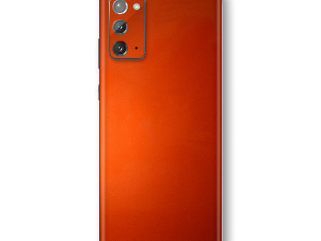 Samsung Galaxy NOTE 20 GLOSSY FIERY ORANGE TUNING Metallic Skin Sale