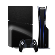 PS5 Slim (DISC Edition) LUXURIA RIDERS Black LEATHER Textured Skin Online