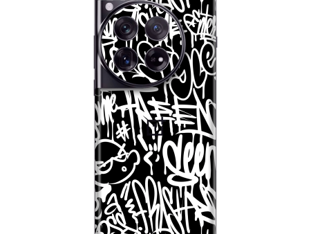 OnePlus 12 SIGNATURE Monochrome Graffiti Skin Hot on Sale