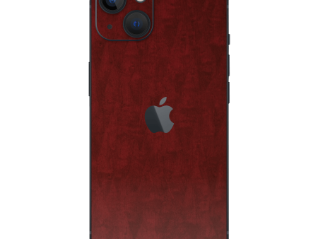 iPhone 14 Plus LUXURIA Scarlet Satin Wood Skin For Discount