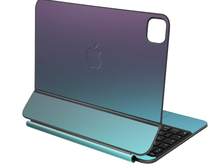 Magic Keyboard for iPad Pro 11” (M4, 2024) CHAMELEON TURQUOISE LAVENDER Matt Metallic Skin Cheap