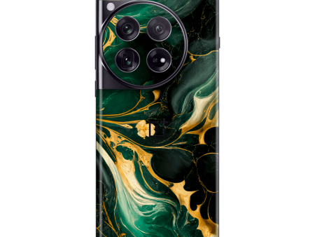 OnePlus 12 SIGNATURE AGATE GEODE Royal Green-Gold Skin Online Hot Sale