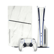 PS5 Slim (DISC Edition) LUXURIA White MARBLE Skin Supply