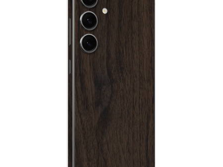 Samsung Galaxy S24 LUXURIA Textured DARK WALNUT Skin Online Hot Sale