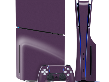 PS5 Slim (DISC Edition) LUXURIA PURPLE Sea Star Textured Skin Fashion