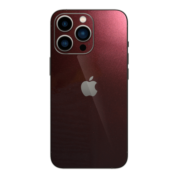 iPhone 13 Pro MAX GLOSSY BLACK ROSE Metallic Skin For Cheap