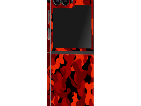 Samsung Z Flip 6 SIGNATURE Fire CAMO Skin For Discount