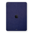 iPad AIR 4 5 (2020 2022) BRUSHED BLUE Metallic Skin For Sale