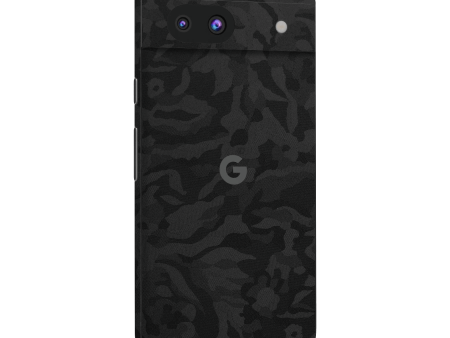 Google Pixel 8a Luxuria BLACK CAMO 3D TEXTURED Skin Hot on Sale