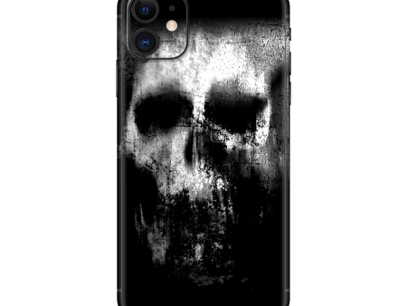 iPhone 11 SIGNATURE Horror Black & White SKULL Skin For Discount