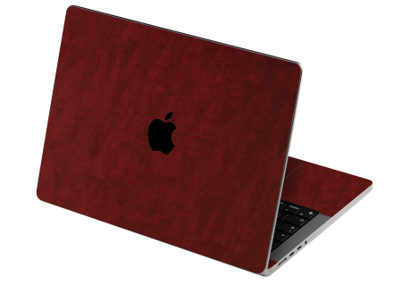 MacBook PRO 16  (2021 2023) LUXURIA Scarlet Satin Wood Skin Discount