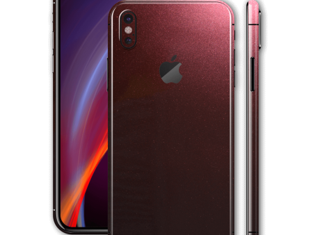 iPhone XS MAX GLOSSY BLACK ROSE Metallic Skin For Discount