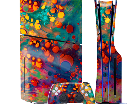 PS5 Slim (DISC Edition) SIGNATURE Abstract Art Impression Skin Sale