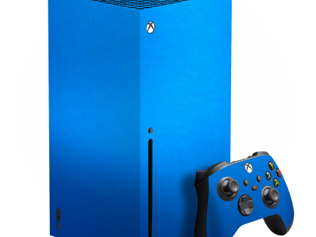 XBOX Series X SATIN BLUE Metallic Skin Fashion