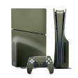 PS5 Slim (DISC Edition) Military Green Metallic Skin For Discount