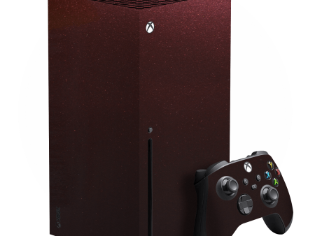 XBOX Series X GLOSSY BLACK ROSE Metallic Skin Online Hot Sale