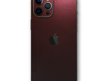 iPhone 12 Pro MAX GLOSSY BLACK ROSE Metallic Skin Online