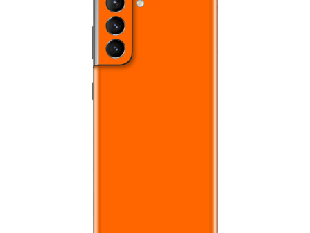 Samsung Galaxy S21+ PLUS GLOSSY Orange Skin For Cheap