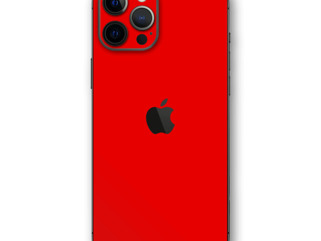 iPhone 12 Pro MAX GLOSSY Bright Red Skin Online