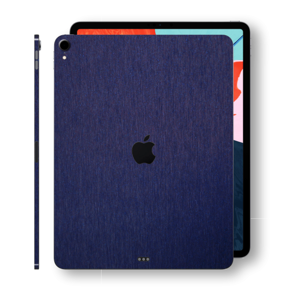 iPad PRO 12.9-inch 3M BRUSHED BLUE Metallic Skin (3rd Gen, 2018) Hot on Sale