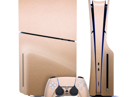 PS5 Slim (DISC Edition) LUXURIA Rose Gold Metallic Skin Cheap