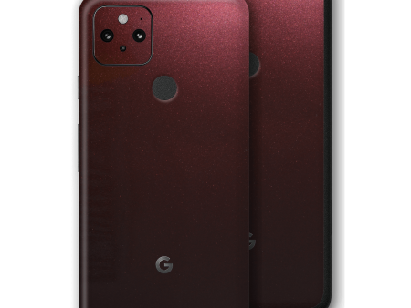 Google Pixel 5 GLOSSY BLACK ROSE Metallic Skin Cheap