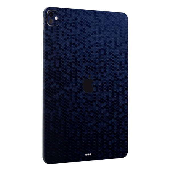 iPad PRO 13” (M4, 2024) LUXURIA Navy Blue HONEYCOMB 3D TEXTURED Skin Supply