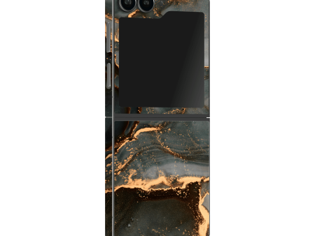 Samsung Z Flip 6 SIGNATURE AGATE GEODE Deep Forest Skin Online Hot Sale