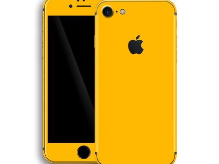 iPhone 8 GLOSSY Golden Yellow Skin For Sale