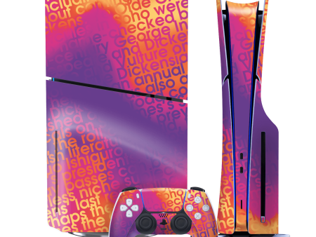 PS5 Slim (DISC Edition) SIGNATURE Inferno Swirl Skin Fashion