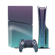 PS5 Slim (DISC Edition) CHAMELEON TURQUOISE LAVENDER Matt Metallic Skin Online now