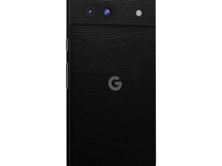 Google Pixel 8a LUXURIA RIDERS Black LEATHER Textured Skin For Sale