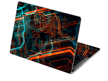 MacBook PRO 16  (2021 2023) SIGNATURE Neon PCB Board Skin Cheap