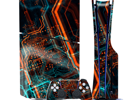 PS5 Slim (DISC Edition) SIGNATURE NEON PCB Board Skin Supply