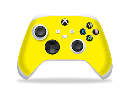 XBOX Series X CONTROLLER Skin - GLOSSY Lemon Yellow For Cheap