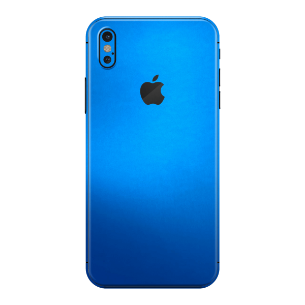 iPhone XS MAX SATIN BLUE Metallic Skin Fashion