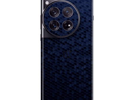 OnePlus 12 LUXURIA Navy Blue HONEYCOMB 3D TEXTURED Skin Discount