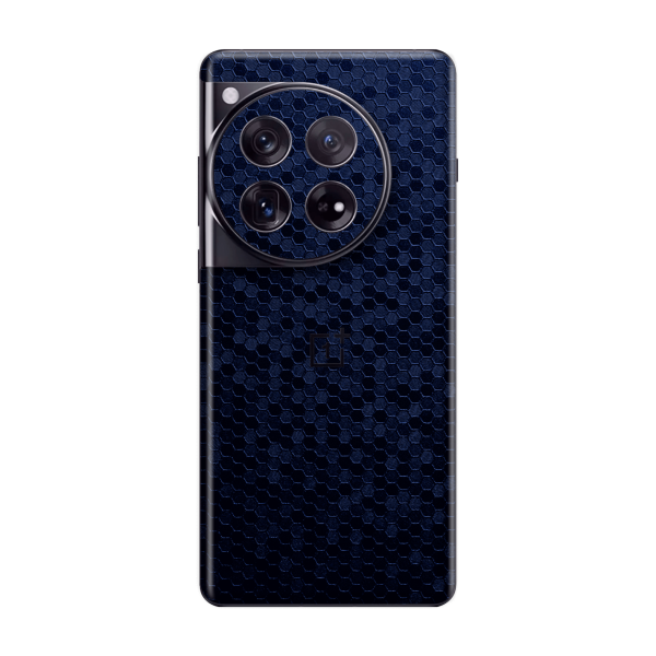 OnePlus 12 LUXURIA Navy Blue HONEYCOMB 3D TEXTURED Skin Discount