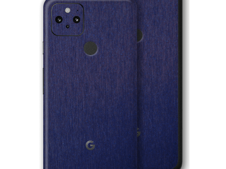 Google Pixel 5 BRUSHED BLUE Metallic Skin Fashion