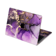 MacBook PRO 16  (2021 2023) SIGNATURE AGATE GEODE Purple-Gold Skin Sale