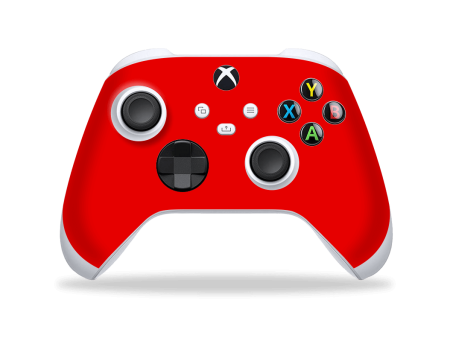 XBOX Series X CONTROLLER Skin - GLOSSY Bright Red For Cheap